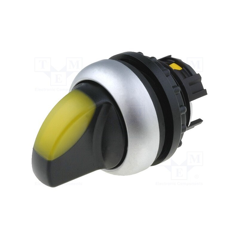 1 pcs x EATON ELECTRIC - M22-WLK-Y - Switch: rotary, 22mm, Stabl.pos: 1, yellow, M22-FLED,M22-LED, IP67