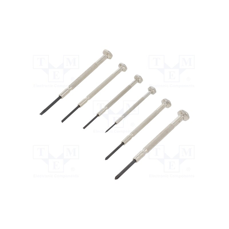 1 set x BETA - 12290310 - Kit: screwdrivers, precision, Phillips,slot, 6pcs.