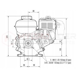 Honda GX120 internal combustion engine, pump 13 7l 3 80cm3