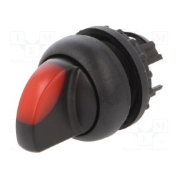 1 pcs x EATON ELECTRIC - M22S-WRLK-R - Switch: rotary, 22mm, Stabl.pos: 2, red, M22-FLED,M22-LED, IP67
