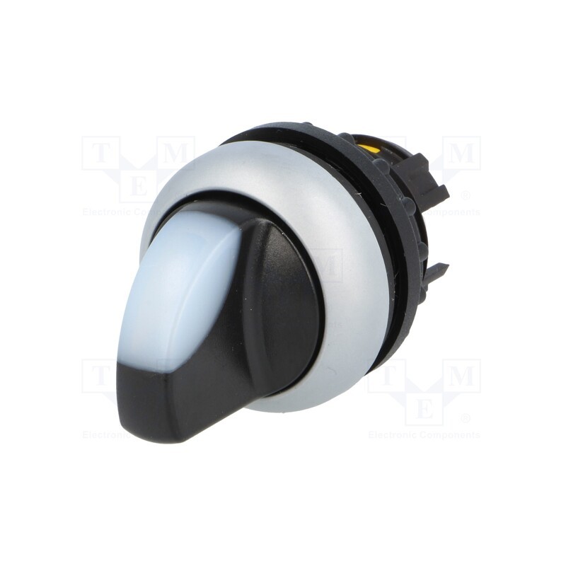 1 pcs x EATON ELECTRIC - M22-WLK-W - Switch: rotary, 22mm, Stabl.pos: 1, white, M22-FLED,M22-LED, IP67