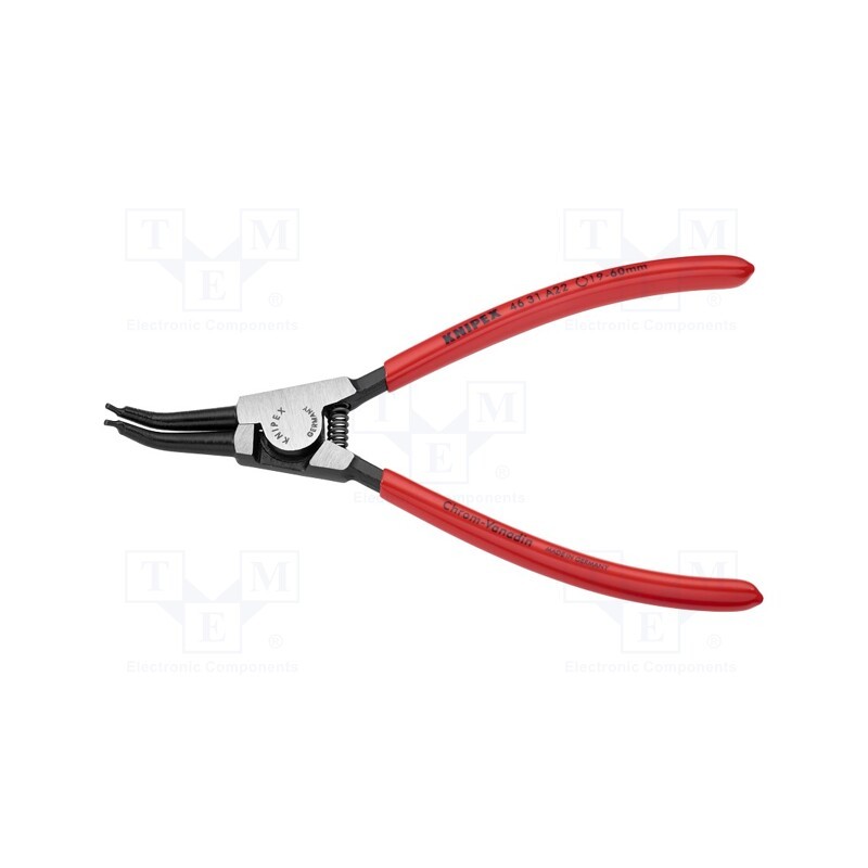 1 pcs x KNIPEX - 46 31 A22 - Pliers, for circlip, external, 19÷60mm, Pliers len: 185mm, angular