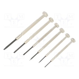 1 set x BETA - 12290300 - Kit: screwdrivers, precision, slot, 6pcs.