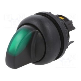 1 pcs x EATON ELECTRIC - M22S-WLK3-G - Switch: rotary, 22mm, Stabl.pos: 1, green, M22-FLED,M22-LED, IP67