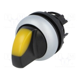 1 pcs x EATON ELECTRIC - M22-WRLK3-Y - Switch: rotary, 22mm, Stabl.pos: 3, yellow, M22-FLED,M22-LED, IP67