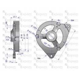 Alternator front cover ax230000 c330 expom