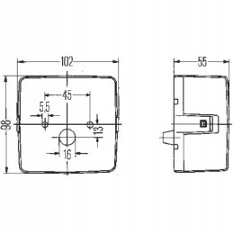 Rear combination lamp hella 2se004623001