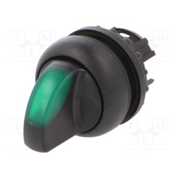 1 pcs x EATON ELECTRIC - M22S-WRLK-G - Switch: rotary, 22mm, Stabl.pos: 2, green, M22-FLED,M22-LED, IP67