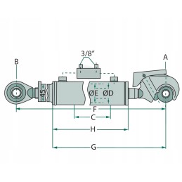 Top connector with hook and head 650 890 cat 3 3