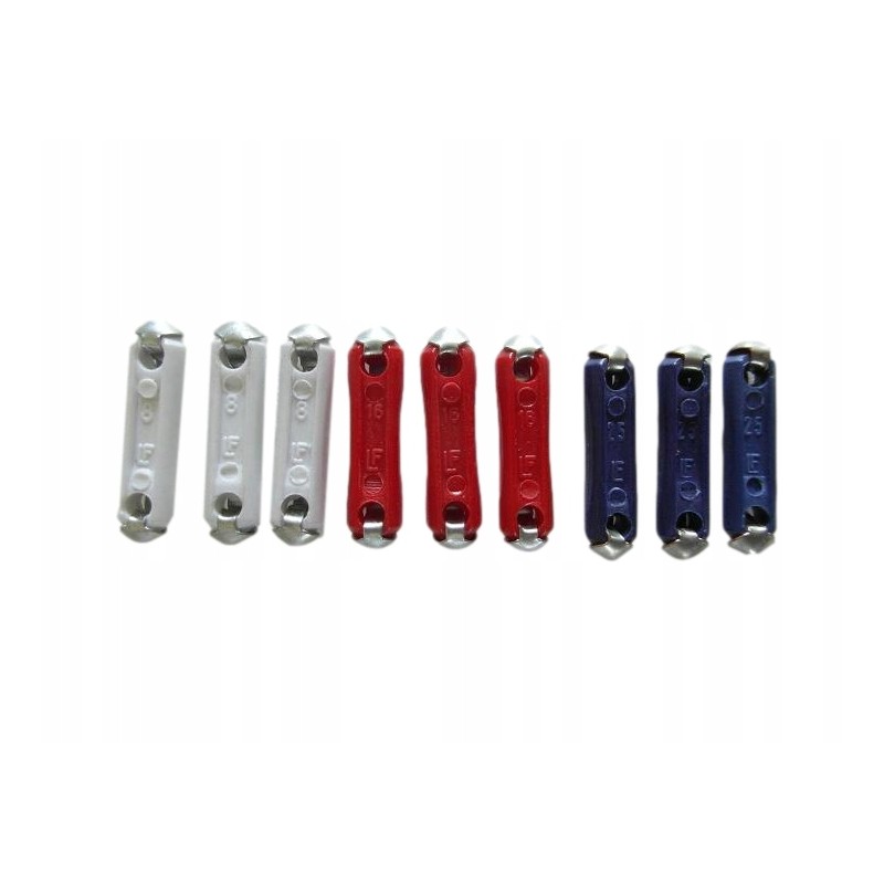 9pcs tubular cylindrical fuse 8a 16a 25a