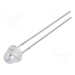 1 pcs x OPTOSUPPLY - OSO5JA6131A - LED, 5mm, orange, 500÷1120mcd, 30°, Front: convex, 1.8÷2.6V, bullet