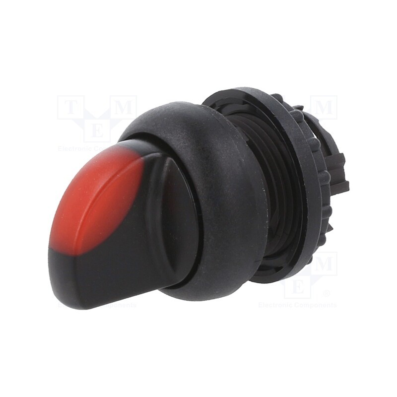 1 pcs x EATON ELECTRIC - M22S-WLKV-R - Switch: rotary, 22mm, Stabl.pos: 2, red, M22-FLED,M22-LED, IP67