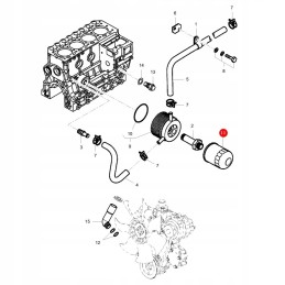 Oil filter massey ferguson 0 010 3989 1 original