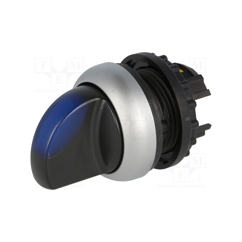 1 pcs x EATON ELECTRIC - M22-WLK3-B - Switch: rotary, 22mm, Stabl.pos: 1, blue, M22-FLED,M22-LED, IP67