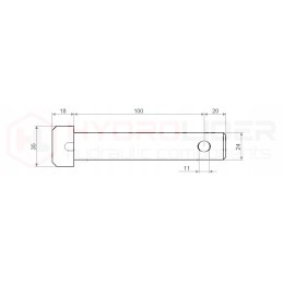 Central link pin 46650271 hydrolider