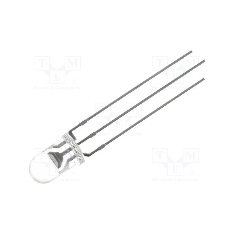 1 pcs x OPTOSUPPLY - OSRG5131A - LED, 5mm, red/green, 500÷1120mcd, 30°, Front: convex, 1.8÷2.5V