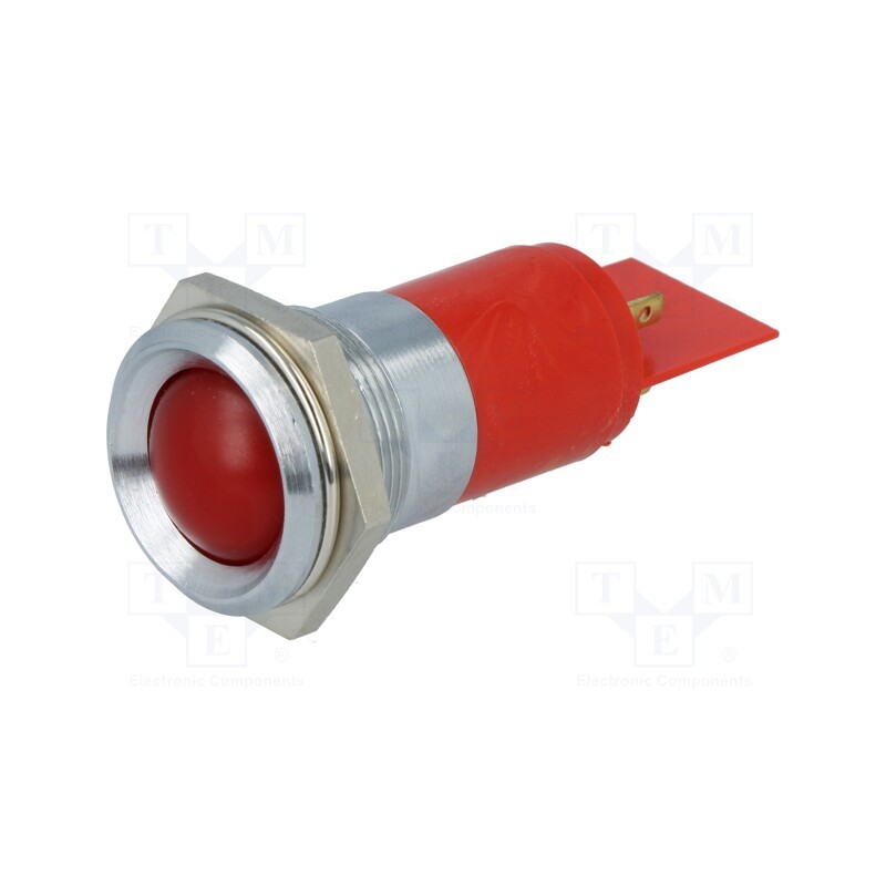 1 pcs x SIGNAL-CONSTRUCT - SSBD22H0249 - Indicator: LED, recessed, red, 24÷28VDC, 24÷28VAC, Ø22.2mm, IP67