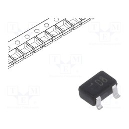 20 pcs x DIOTEC SEMICONDUCTOR - MMDT5213W - Transistor: NPN, bipolar, BRT, 50V, 0.1A, 200mW, SOT323, R1: 47kΩ