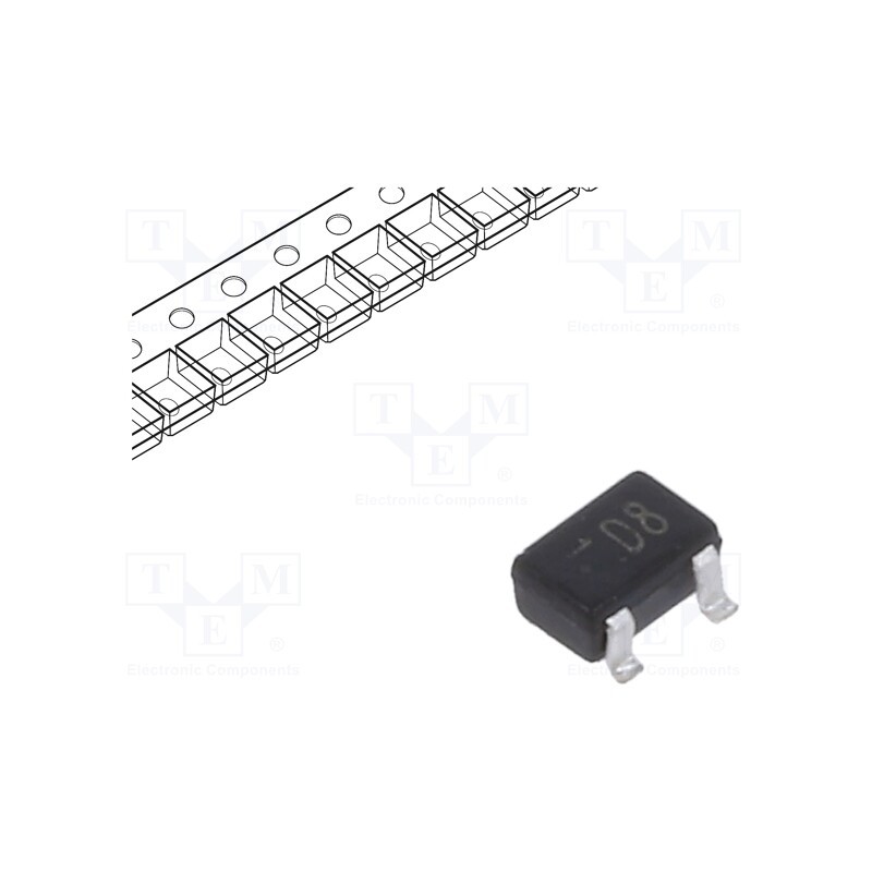 20 pcs x DIOTEC SEMICONDUCTOR - MMDT5213W - Transistor: NPN, bipolar, BRT, 50V, 0.1A, 200mW, SOT323, R1: 47kΩ