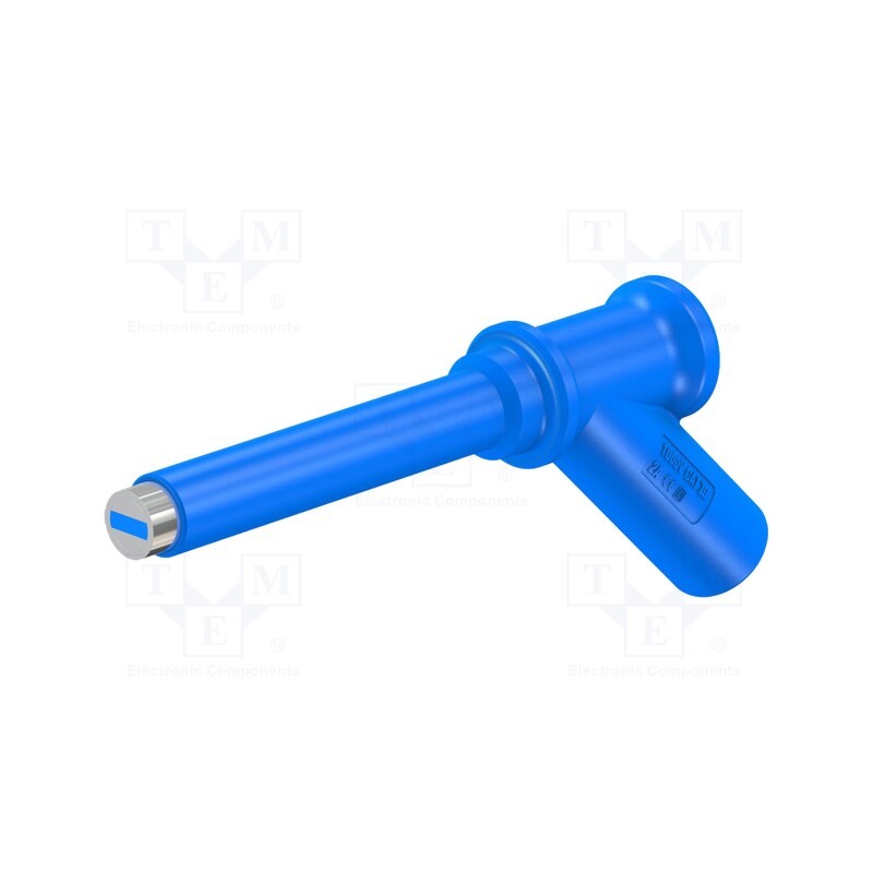 1 pcs x STu00c4UBLI - 66.9509-23 - Probe tip, 2A, blue, Tip diameter: 7mm, Socket size: 4mm