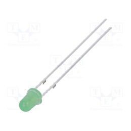 1 pcs x OPTOSUPPLY - OSG8HA3Z74A - LED, 3mm, yellow green, 68÷100mcd, 70°, Front: convex, 1.8÷2.6V