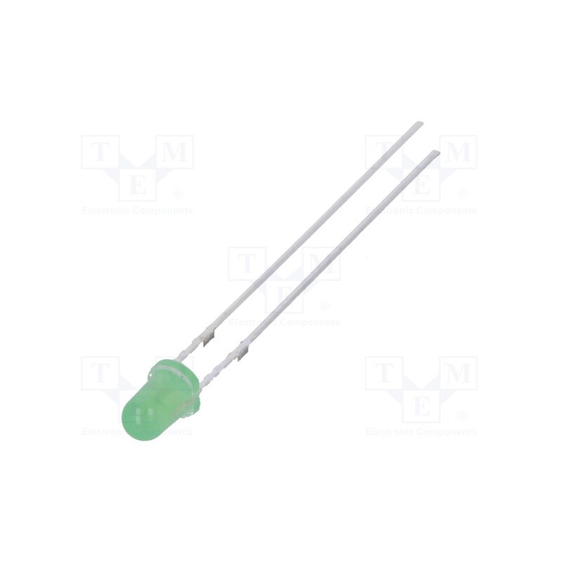 1 pcs x OPTOSUPPLY - OSG8HA3Z74A - LED, 3mm, yellow green, 68÷100mcd, 70°, Front: convex, 1.8÷2.6V