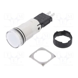1 pcs x SCHNEIDER ELECTRIC - XB6AV1BB - Control lamp, 16mm, Harmony XB6, -25÷70°C, Illumin: LED, Ø16mm