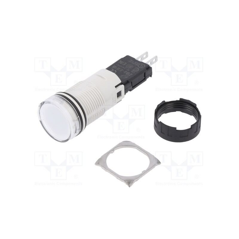 1 pcs x SCHNEIDER ELECTRIC - XB6AV1BB - Control lamp, 16mm, Harmony XB6, -25÷70°C, Illumin: LED, Ø16mm