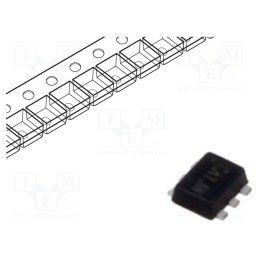 5 pcs x DIODES INCORPORATED - DMG1016V-7 - Transistor: N/P-MOSFET, unipolar, 20/-20V, 0.63/-0.46A, 0.53W