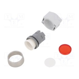 1 pcs x EAO - 704.042.2 - Switch: push-button, 22mm, Stabl.pos: 2, red, none, IP65, flat, Pos: 2