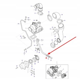 V602084722 turbine lubrication pipe clamp