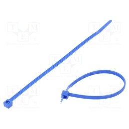 100 pcs x HELLERMANNTYTON - 111-03008 - Cable tie, L: 150mm, W: 3.5mm, polyamide, 135N, blue, Ømax: 35mm, T30R