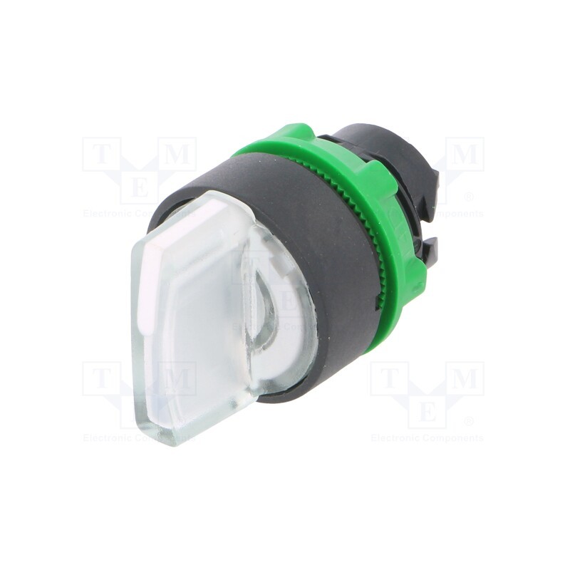 1 pcs x SCHNEIDER ELECTRIC - ZB5AK1813 - Switch: rotary, 22mm, Stabl.pos: 2, white, LED, IP66, prominent