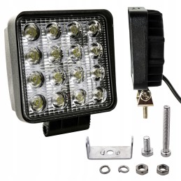 Work lamp 16 LED 48W square 12v 24v