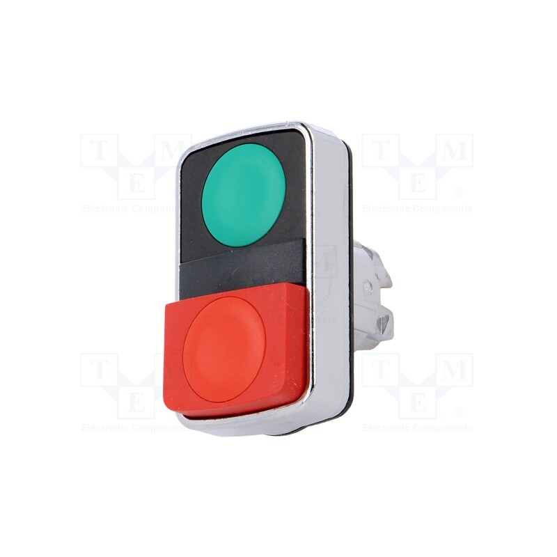 1 pcs x SCHNEIDER ELECTRIC - ZB4BL7340 - Switch: double, 22mm, Stabl.pos: 1, green/red, none, IP66, Pos: 2