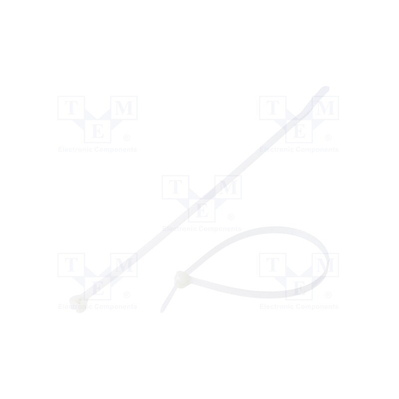 100 pcs x PANDUIT - BT2S-C - Cable tie, with a metal clasp, L: 203mm, W: 4.7mm, polyamide, 222N