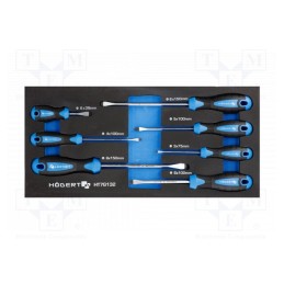 1 set x Hu00d6GERT TECHNIK - HT7G132 - Kit: screwdrivers, in a foam tray, 7pcs.
