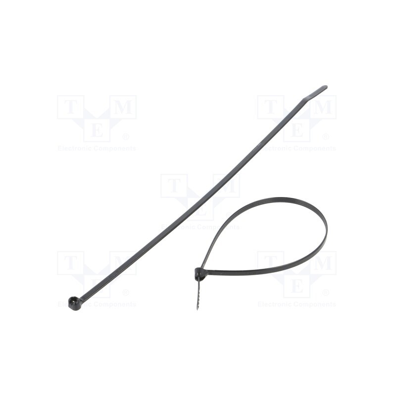 100 pcs x PANDUIT - BT2I-C0 - Cable tie, with a metal clasp, L: 203mm, W: 3.6mm, polyamide, 178N