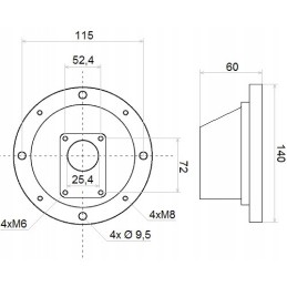Pump bell connector gr1 engine 0 12 0 25 kw