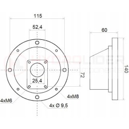 Bell connector gr1 g63 k 140 hydrolider