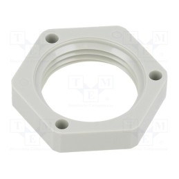 100 pcs x OBO BETTERMANN - 116 M20 LGR PS - Nut, M20, polyamide, 26mm, light grey, Thread: metric, Pitch: 1.5