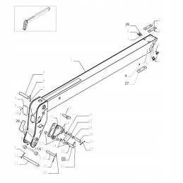 Pin for New Holland LM5060 LM 5080 CNH 87363925