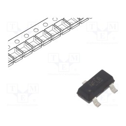 1 pcs x TEXAS INSTRUMENTS - TPD2E009DBZR - Diode: TVS array, Ubr: 7V, unidirectional, SOT23, Ch: 2, Usup: 0÷5.5V
