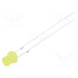1 pcs x OPTOSUPPLY - OSY5JA34E4A - LED, 3mm, yellow, 68÷100mcd, 140°, Front: flat, 1.8÷2.6V