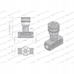Choke valve wrfb 90 1 4 bsp warynski wrfb