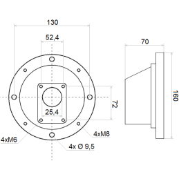 Pump bell connector gr1 engine 0 25 0 55 kw