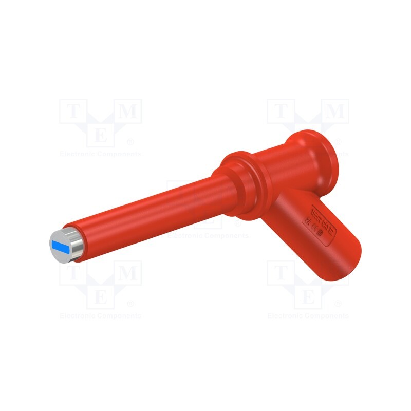 1 pcs x STu00c4UBLI - 66.9509-22 - Probe tip, 2A, red, Tip diameter: 7mm, Socket size: 4mm