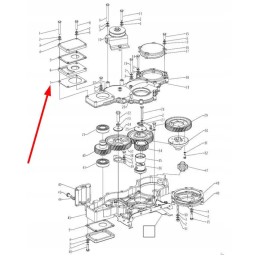 490bt 16017 hydraulic pump plate gasket