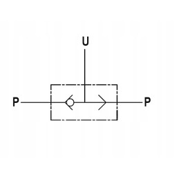 Hydraulic switching valve vu2p 1 2 70l