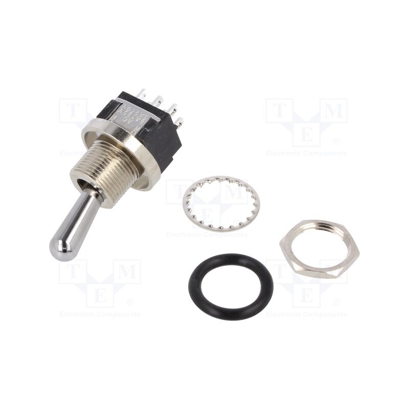 1 pcs x KNITTER-SWITCH - MTW 206 N - Switch: toggle, Pos: 2, DPDT, ON-ON, 6A/125VAC, 6A/6VDC, -45÷140°C